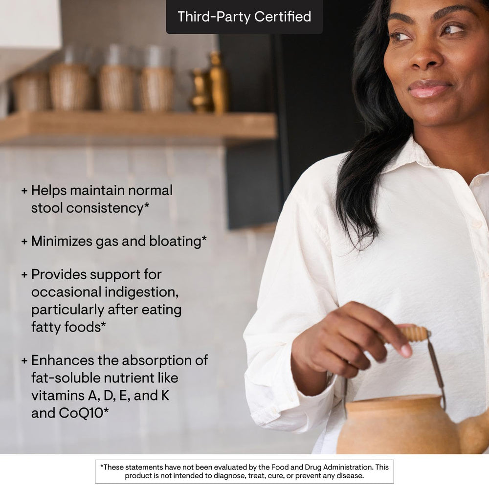 Thorne Pancreatic Enzymes digestive support during meals.