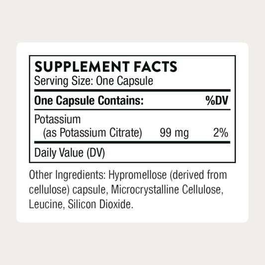 Product image of THORNE Potassium Citrate bottle with label