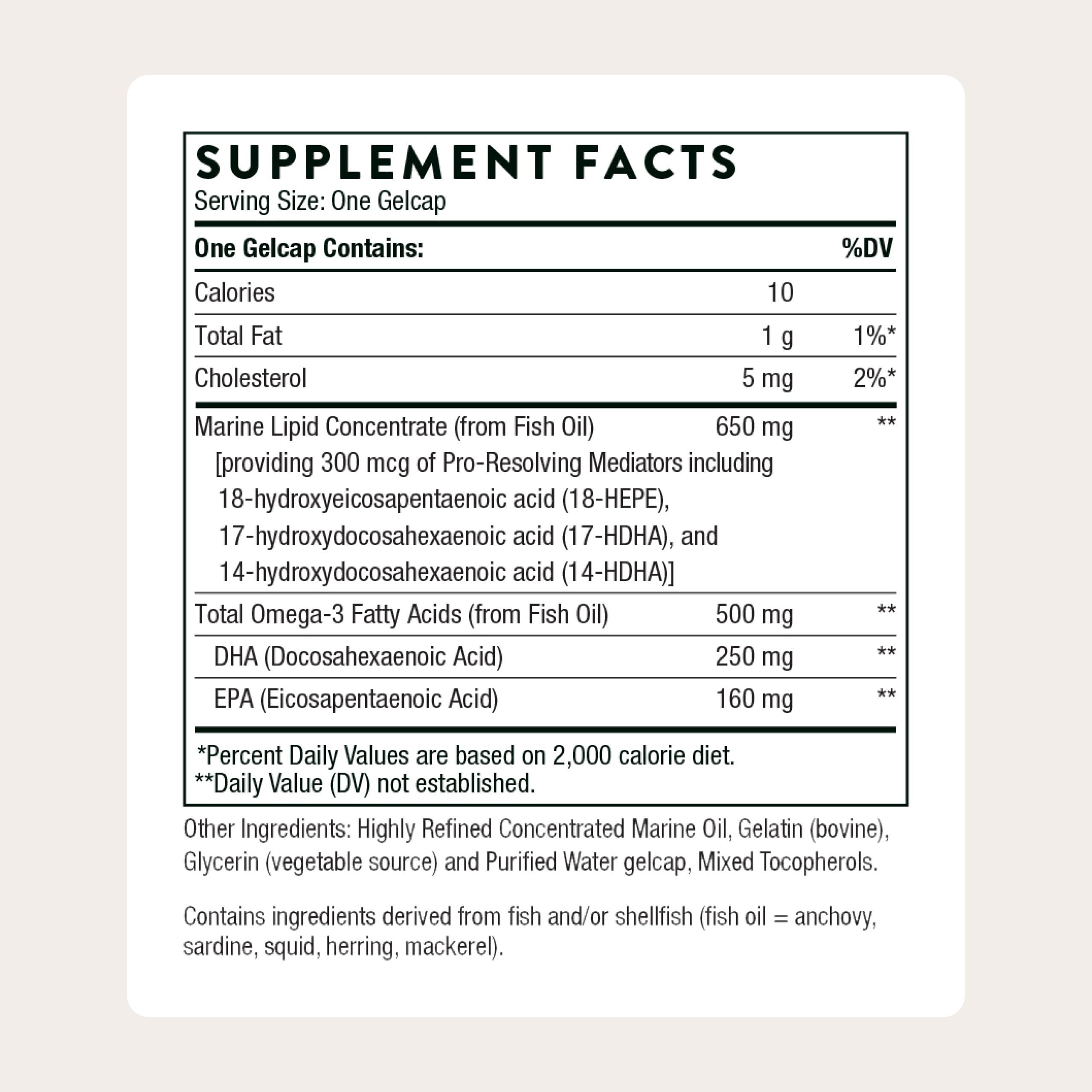THORNE Pro-Resolving Mediators pour shot, effortless dosing for daily use.