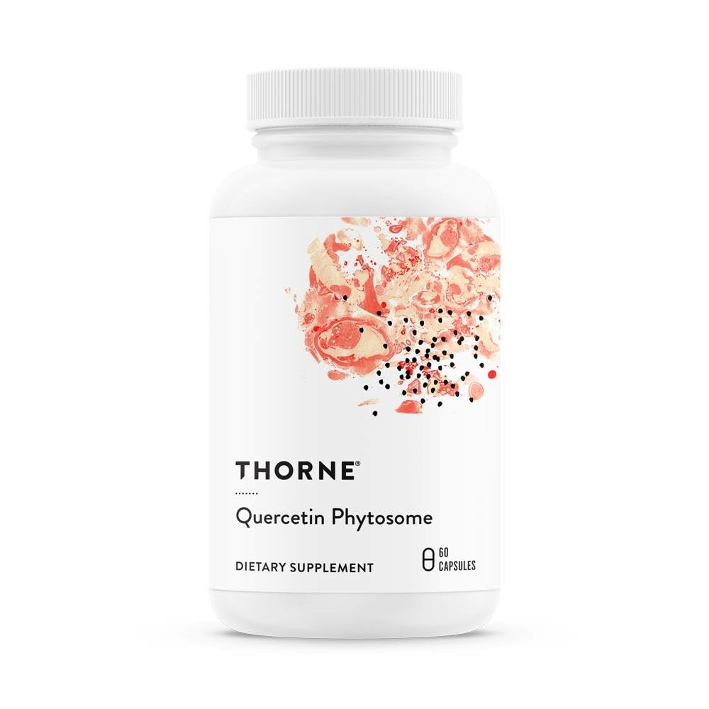 Front view of THORNE Quercetin Phytosome bottle with 60 Servings