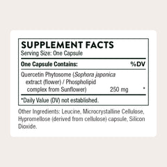 THORNE Quercetin Phytosome capsules ready for daily intake