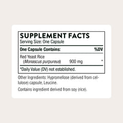 THORNE Red Yeast Rice capsules arranged for a simple daily routine