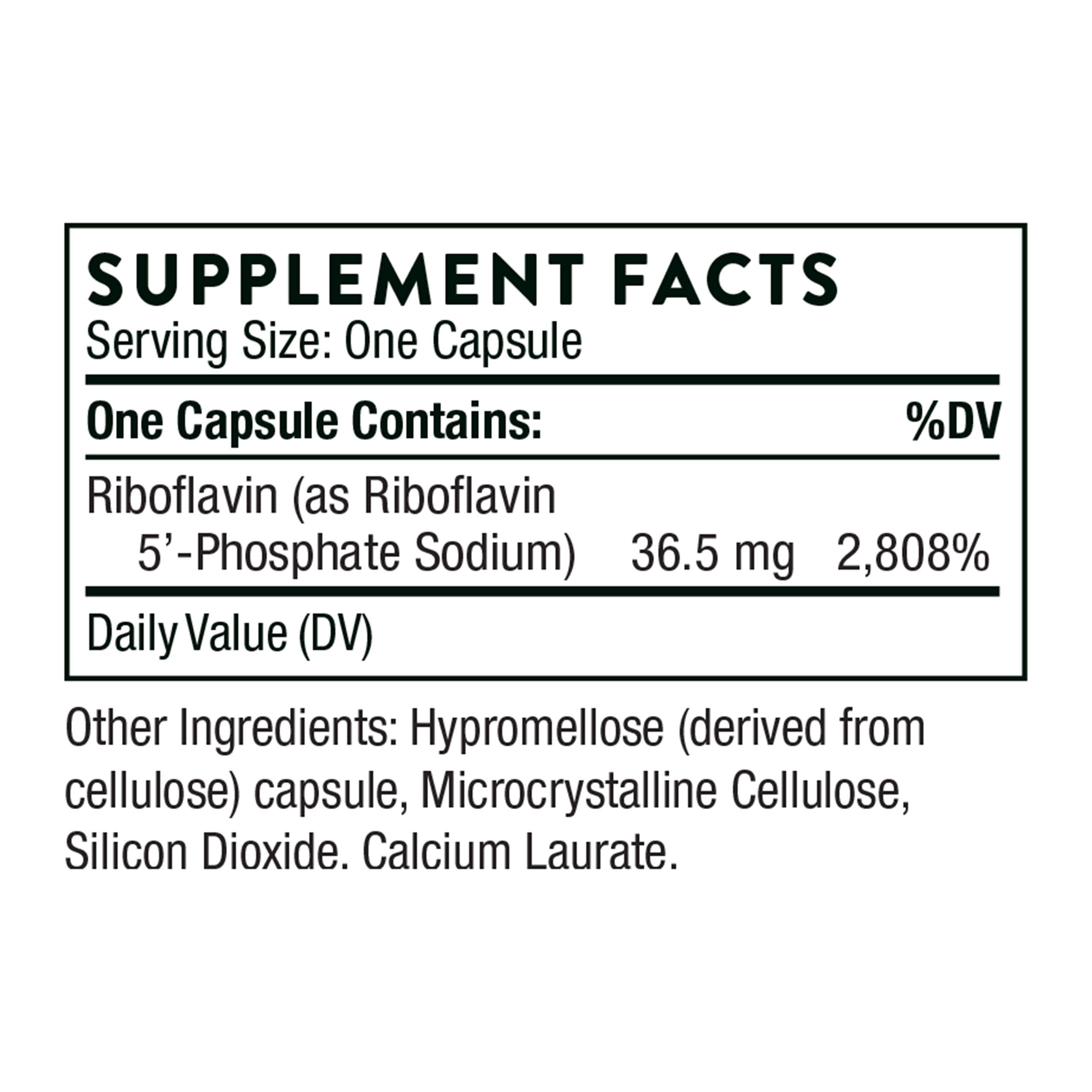 Close-up of Riboflavin 5'-Phosphate capsules