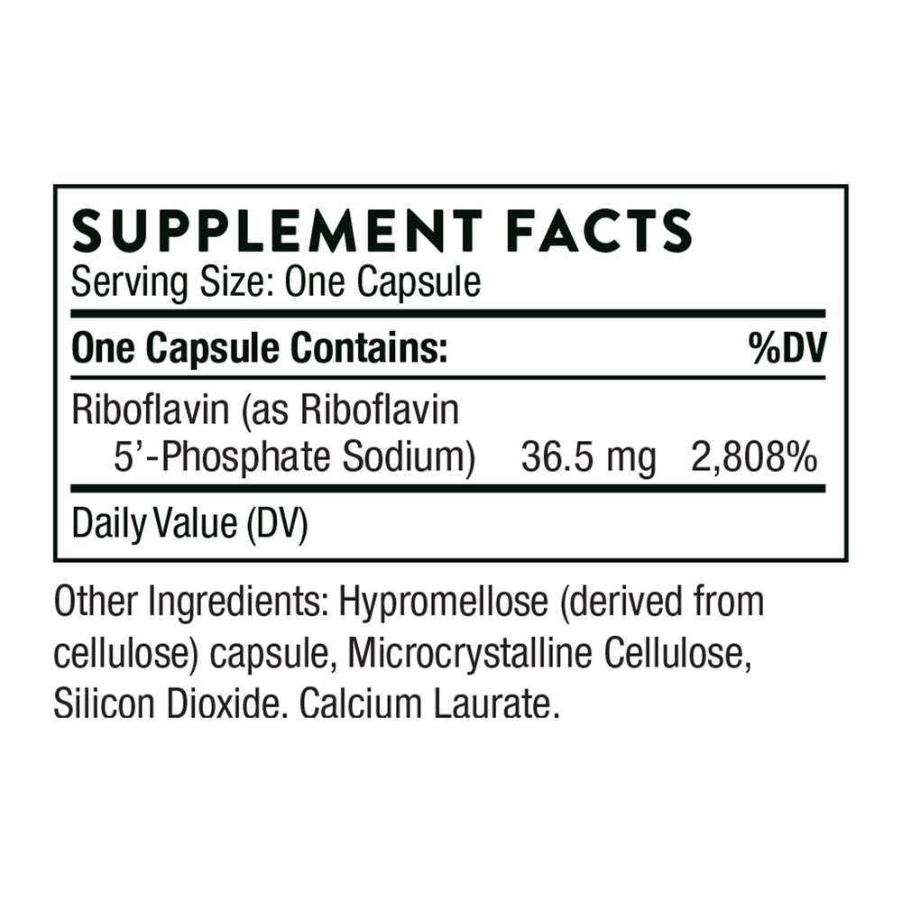 Close-up of Riboflavin 5'-Phosphate capsules