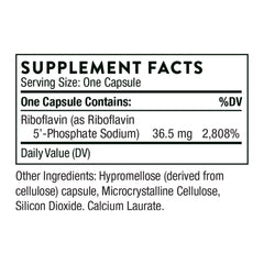 Close-up of Riboflavin 5'-Phosphate capsules