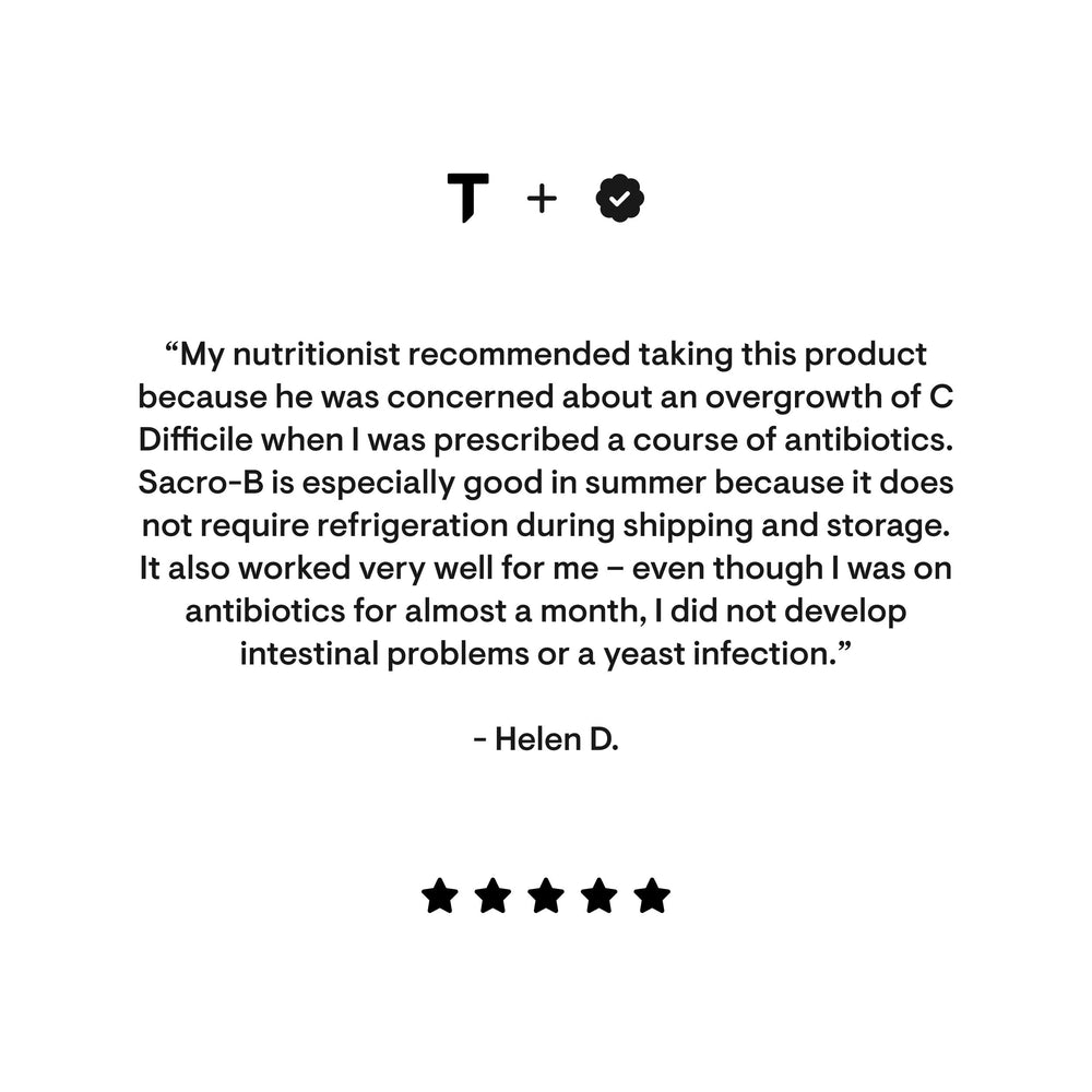 Concept image representing gut health with Sacro-B Probiotic