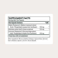 THORNE S.A.T. Milk Thistle Complex label front highlights clean ingredients and brand trust.