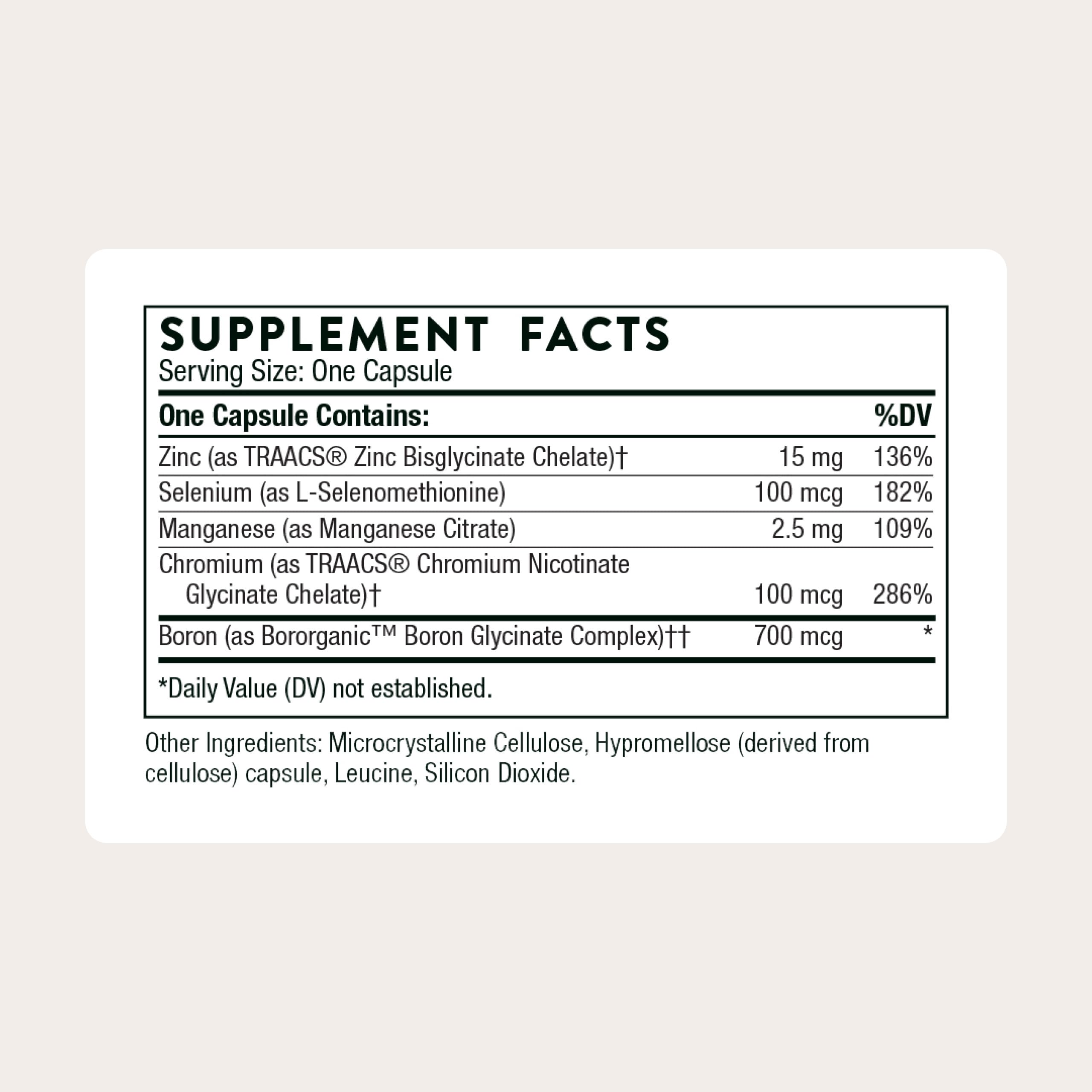 Chelated trace minerals for optimal absorption