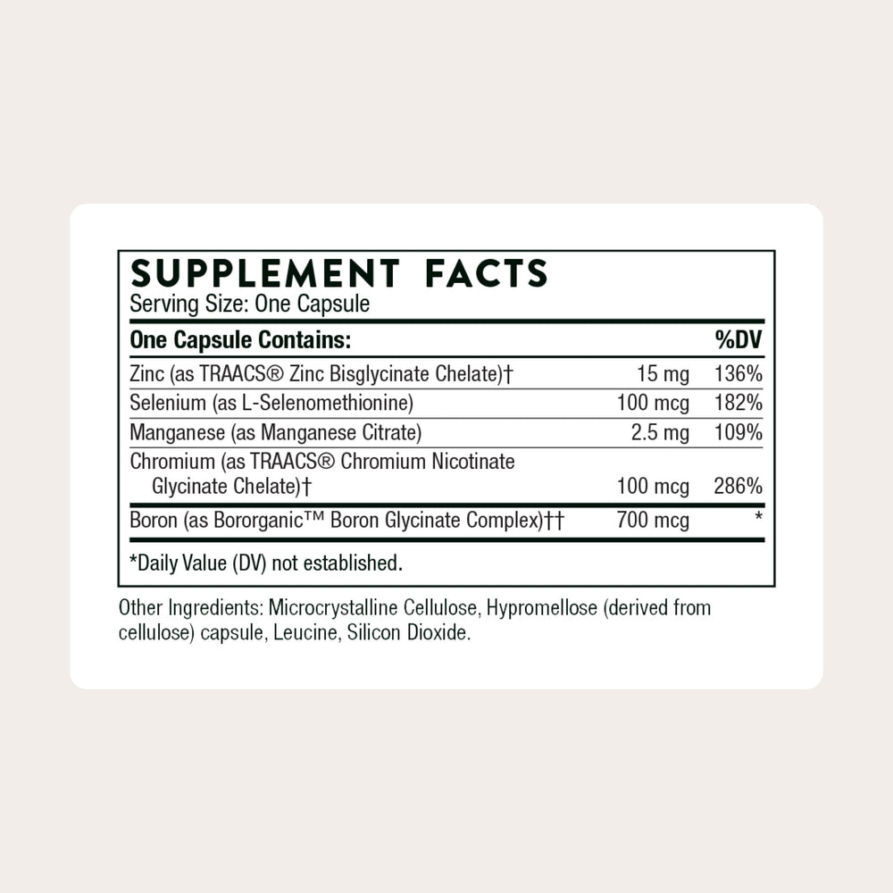 Chelated trace minerals for optimal absorption
