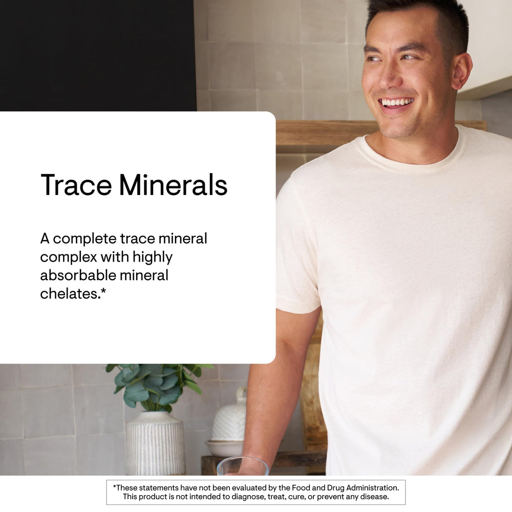 Zinc, boron and selenium chelated minerals