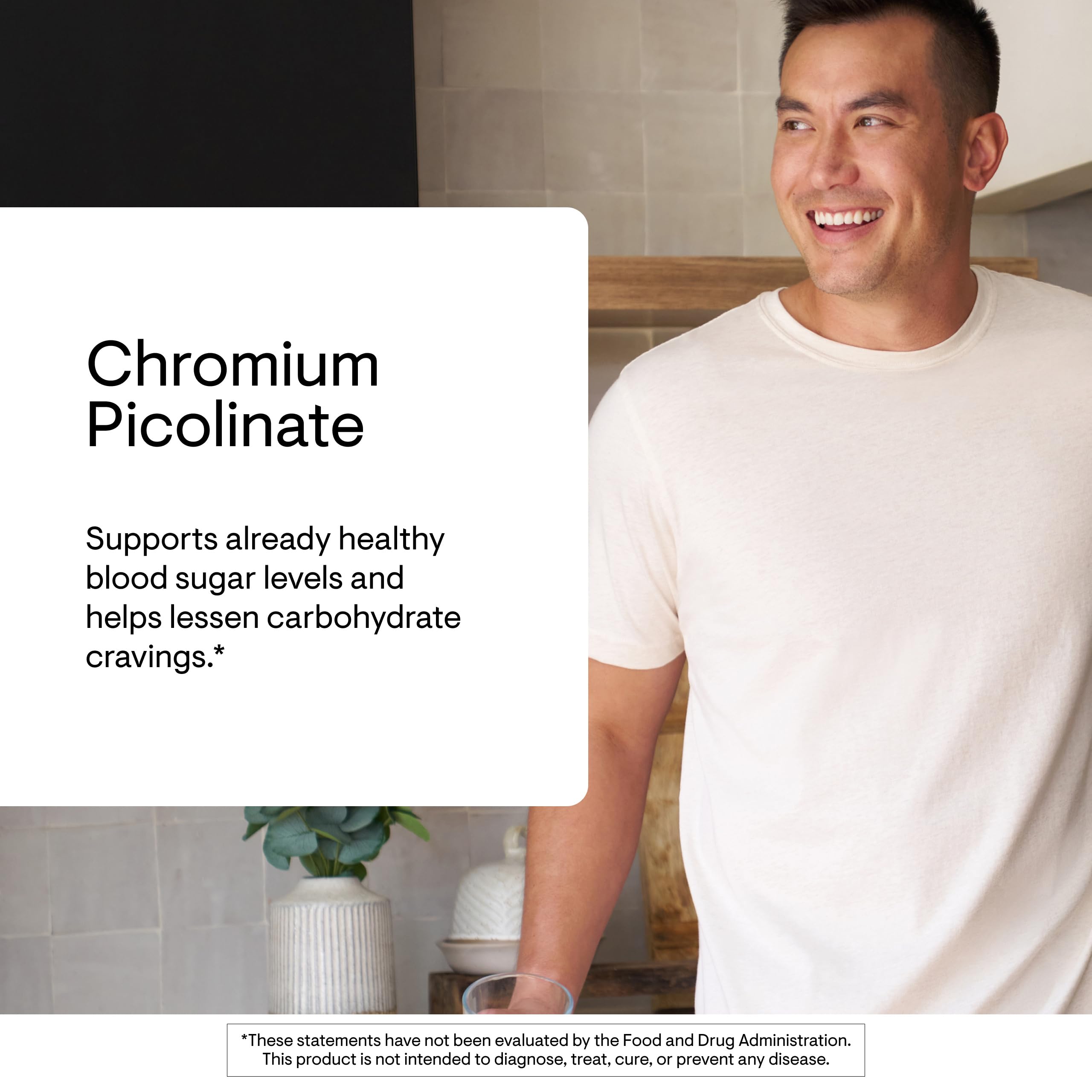Supplement facts panel for Thorne Chromium Picolinate