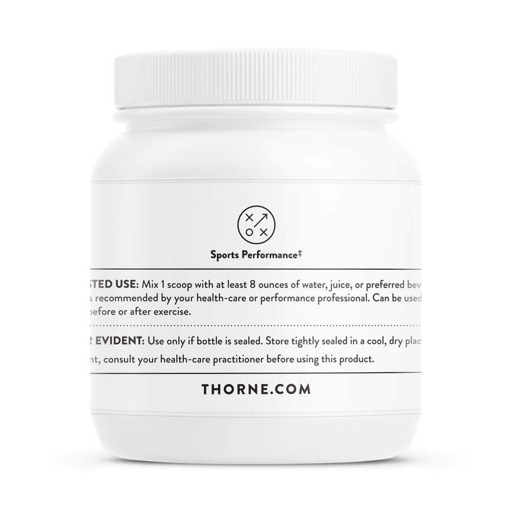 Packaging of THORNE Creatine Monohydrate Powder showing 90 servings