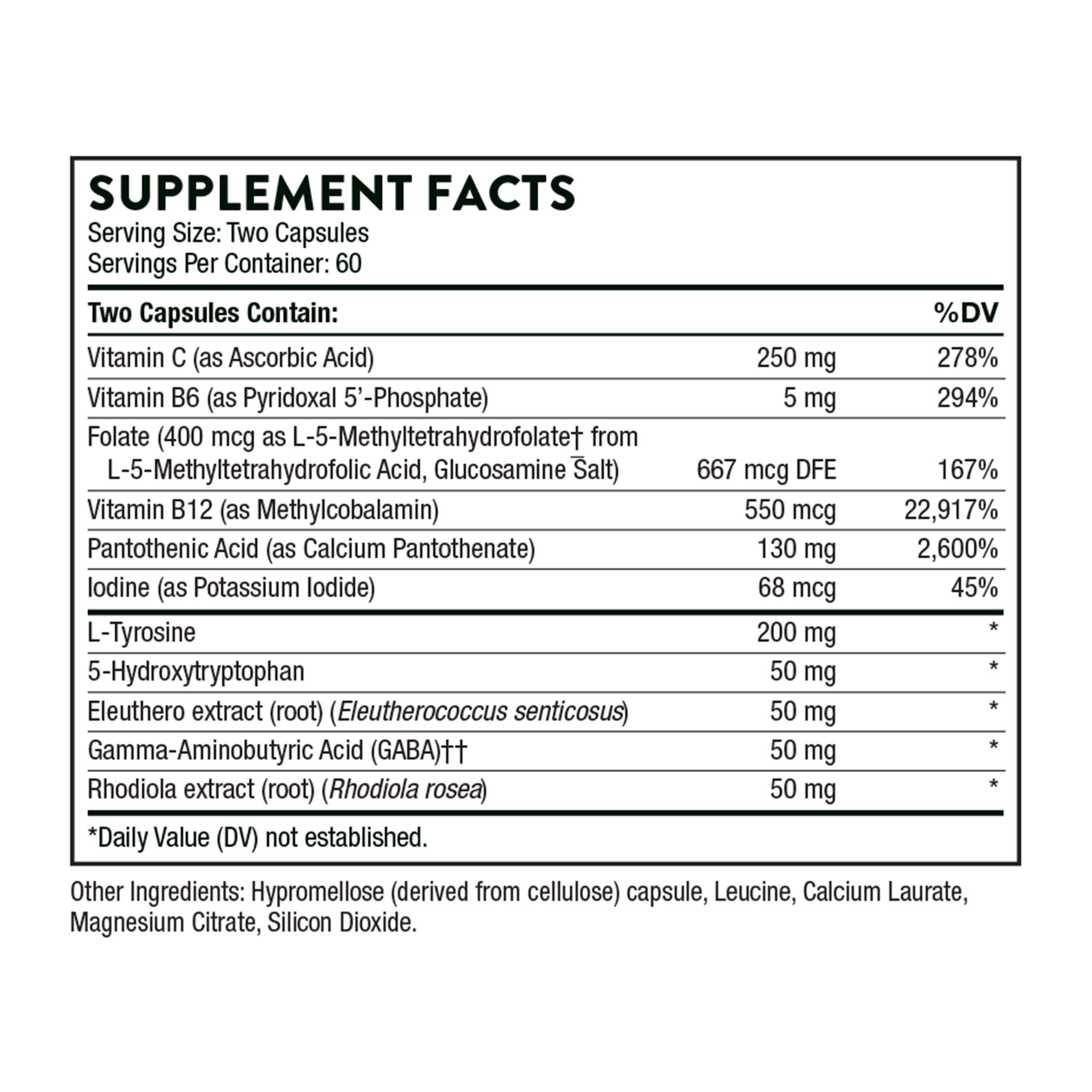 Botanical ingredients illustration related to THORNE Emotion Balance