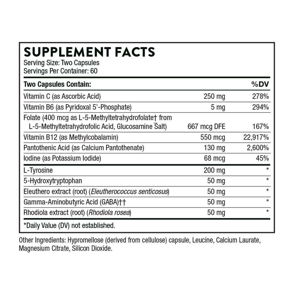Botanical ingredients illustration related to THORNE Emotion Balance