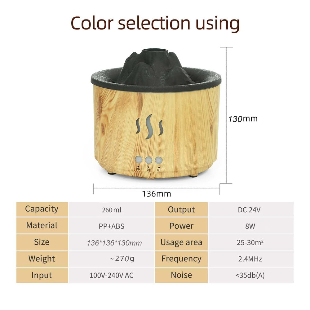 Thoughtalk Volcano Diffuser jellyfish mist ring creates mesmerizing underwater visuals.