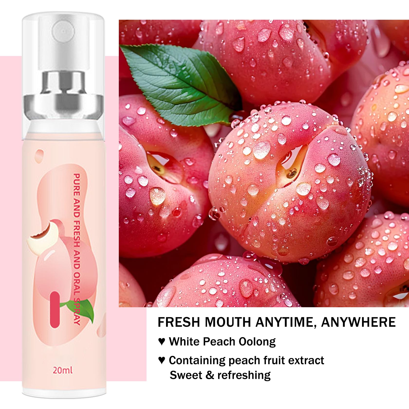 Three fruity flavors with two bottles each