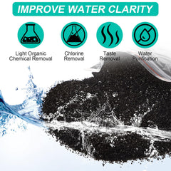 Activated carbon reduces chlorine for purified water