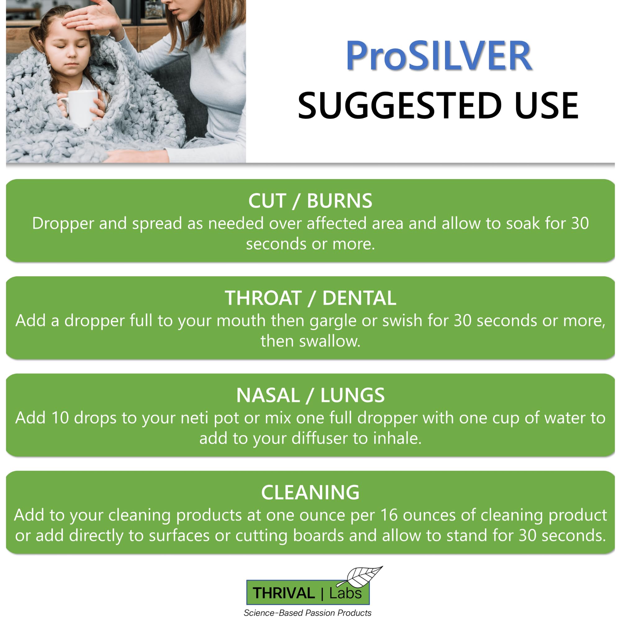 Thrival Labs ionic silver used in a nebulizer for respiratory support