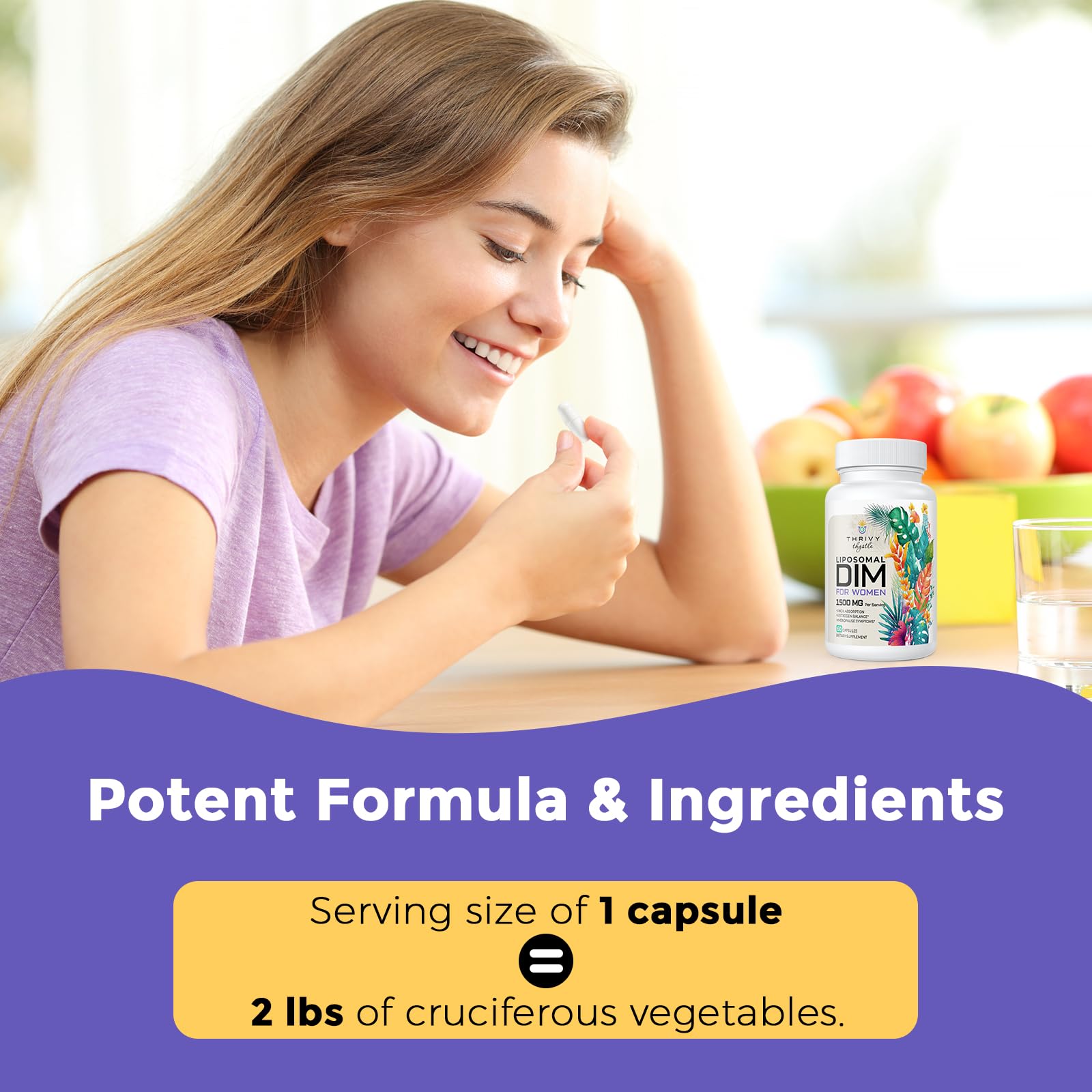 Additive-free, soy-free, gluten-free supplement label