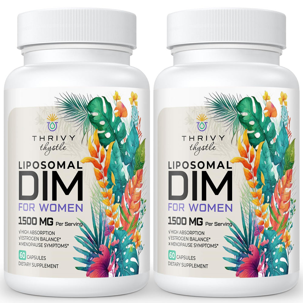 ThrivyThystle Liposomal DIM supplement bottle front view