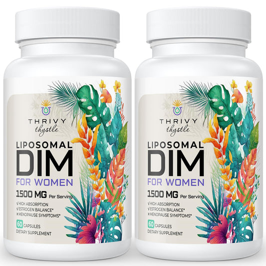 ThrivyThystle Liposomal DIM supplement bottle front view