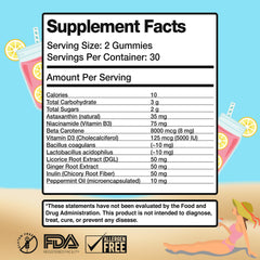 Label showing gluten-free, dairy-free, and soy-free clean formula