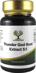 Bottle of Thunder God Vine Root 5:1 extract capsules (200mg, 90 capsules)