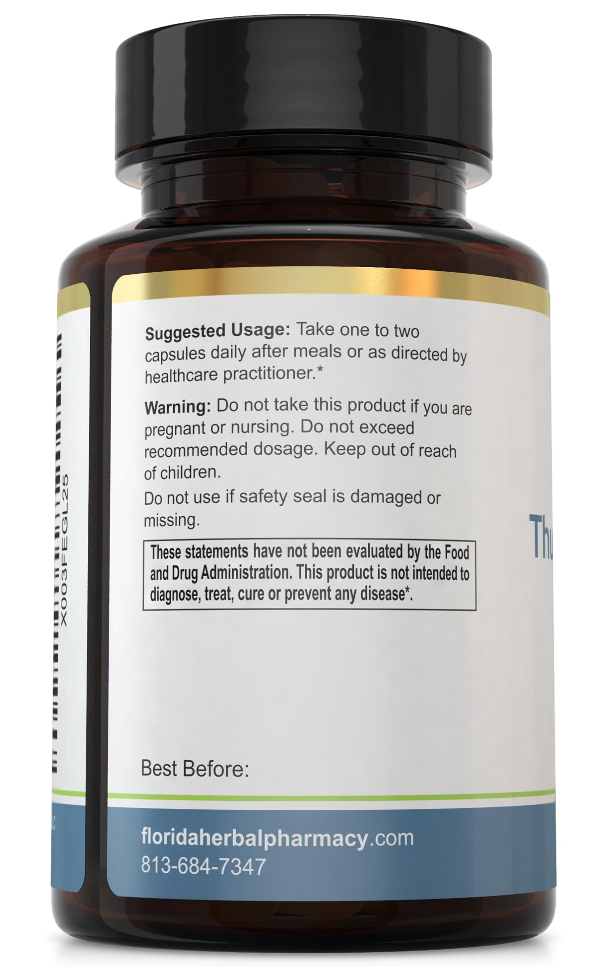 Serving size display showing 1-2 capsules per day (1000 mg per serving)