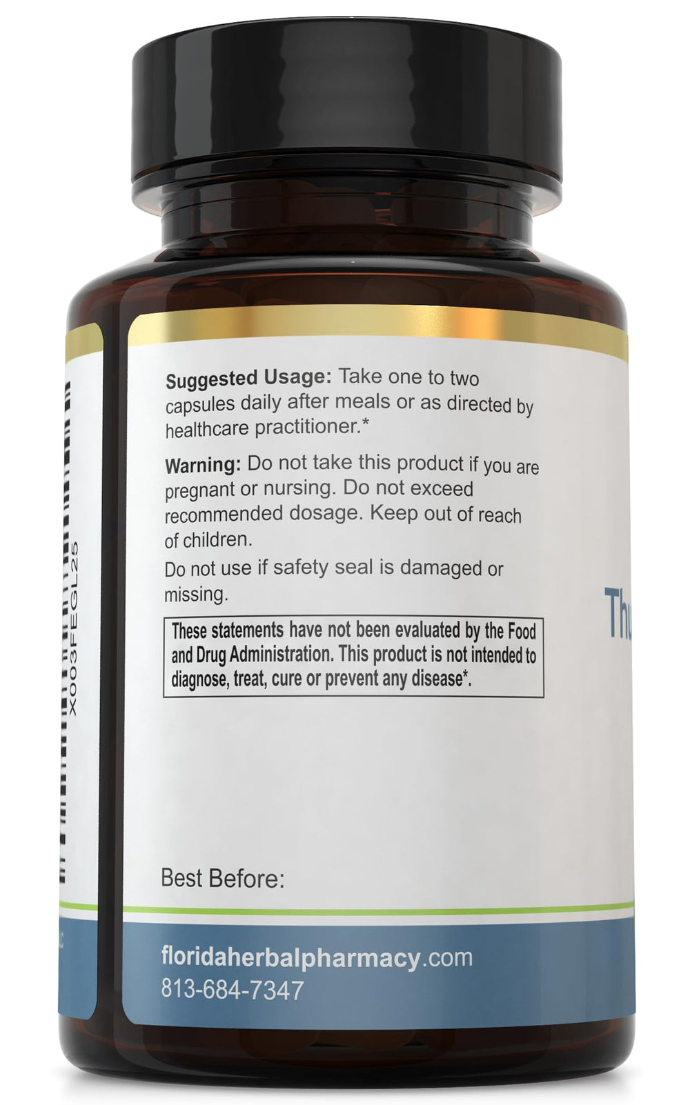 Serving size display showing 1-2 capsules per day (1000 mg per serving)
