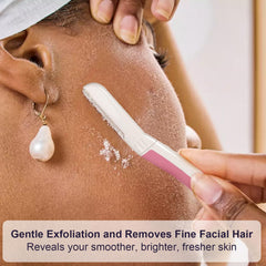THURLADY dermaplane razor eyebrow detailing for precise shaping