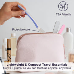 THURLADY dermaplane razor rubber handle offers a secure grip during use.