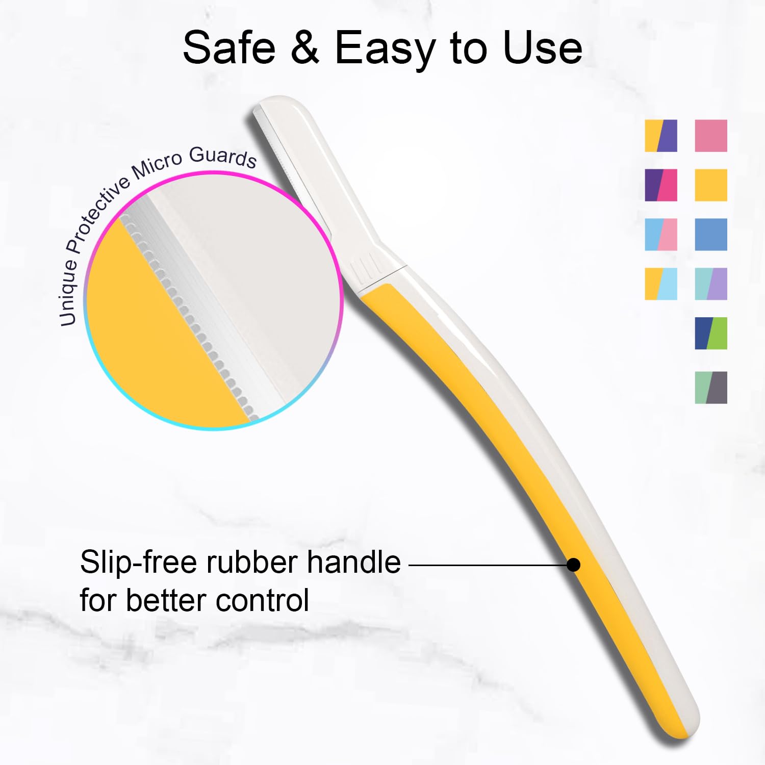 THURLADY slip-free rubber handle for comfortable grip