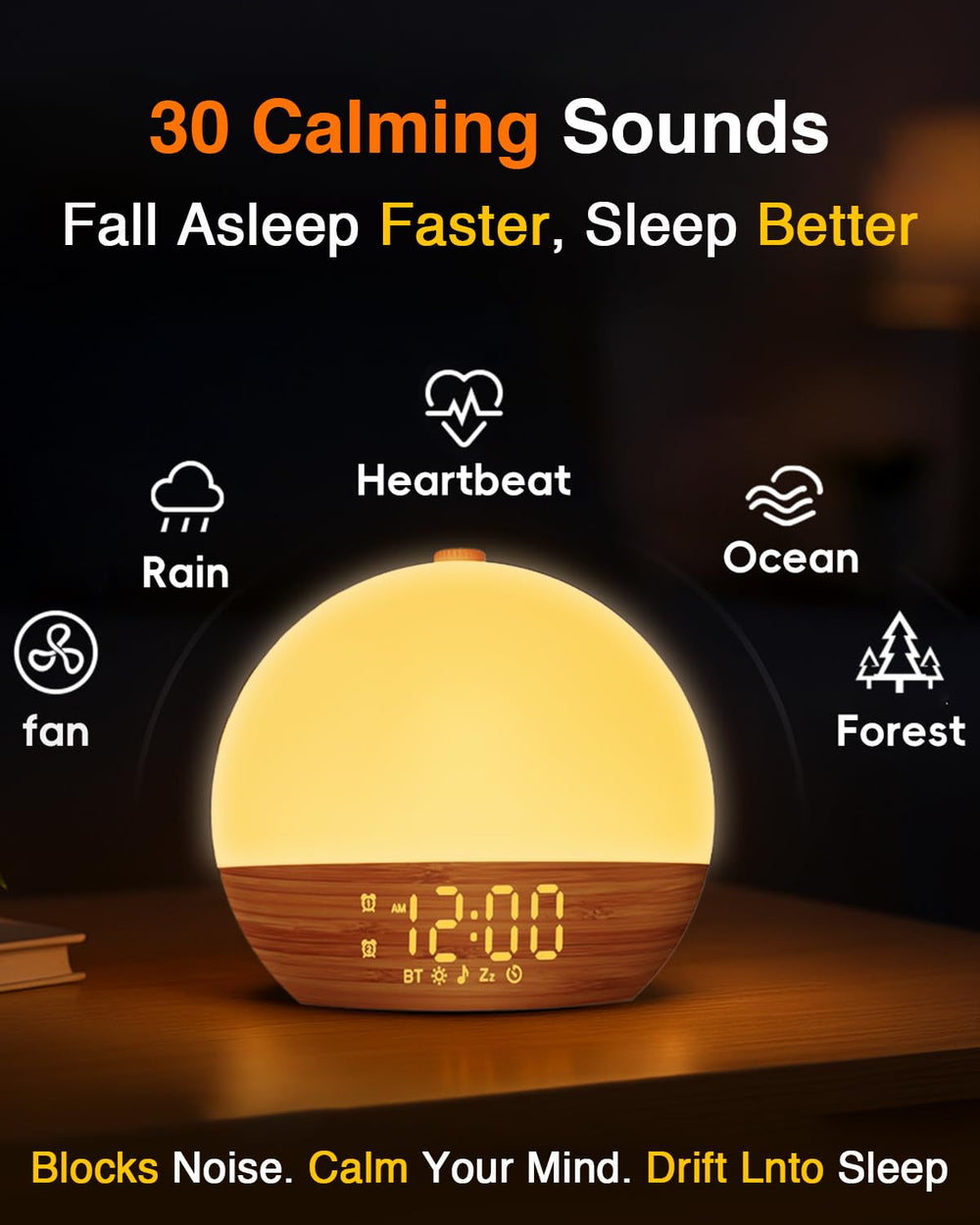 Thybro alarm clock connected via Bluetooth for personalized wake-ups