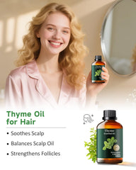 Aromatherapy diffuser releasing thyme essential oil