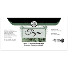 Thyme essential oil diffusing for aromatherapy