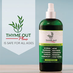 Thyme Out Plus acne-relief spray supports clearer skin with soothing thyme and aloe