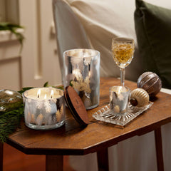 Frasier Fir candle 20 oz packaging and silver finish