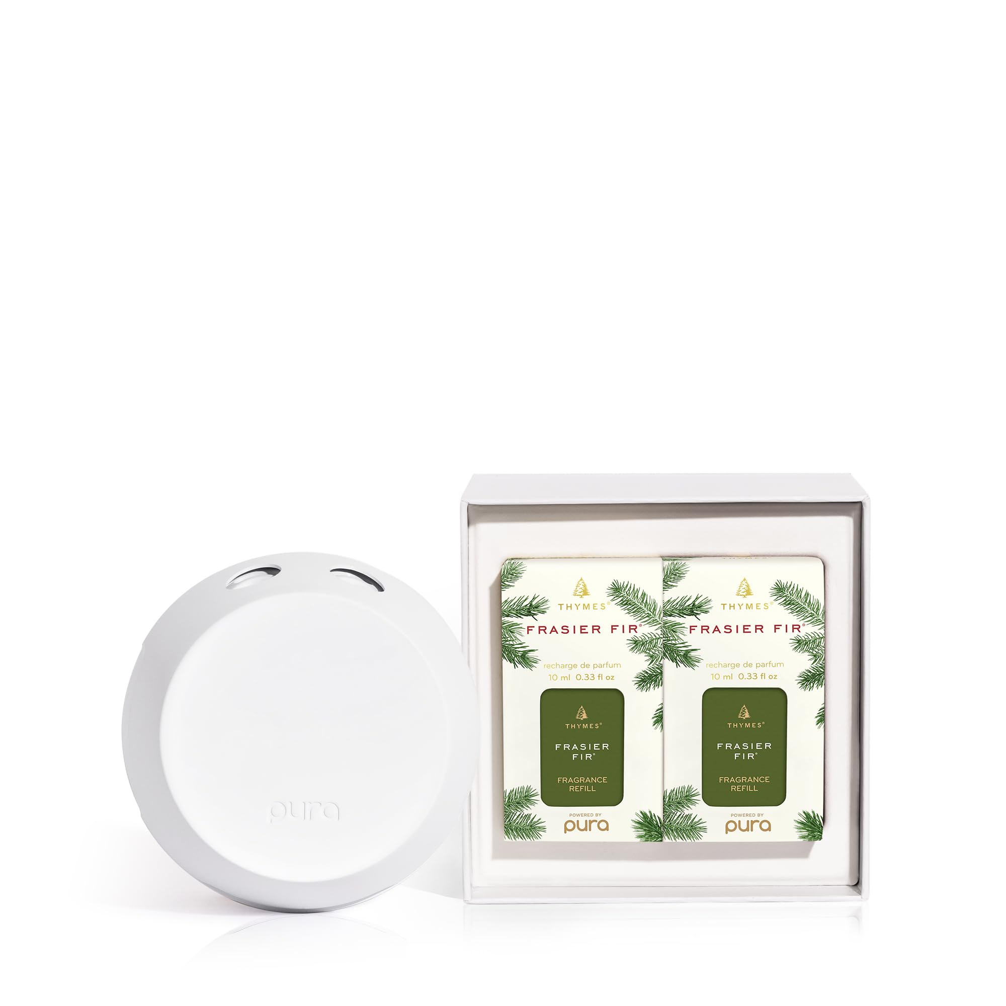Packaging for Thymes Frasier Fir Pura refill kit