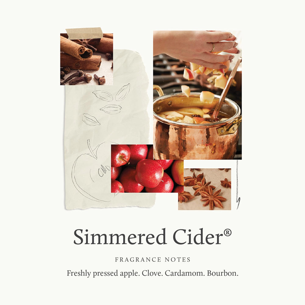 Thymes mist being spritzed into air delivering instant warm apple and spice aroma