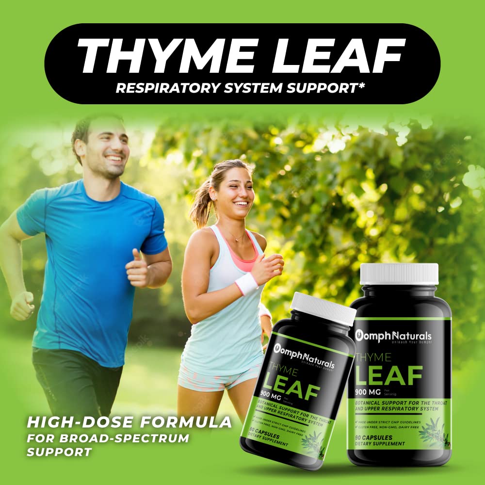 Close-up of Thymus vulgaris leaf extract 900mg per capsule
