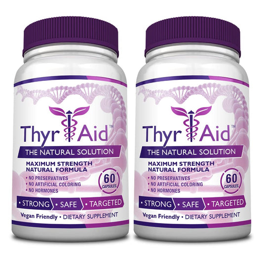 ThyrAid front view with two bottles