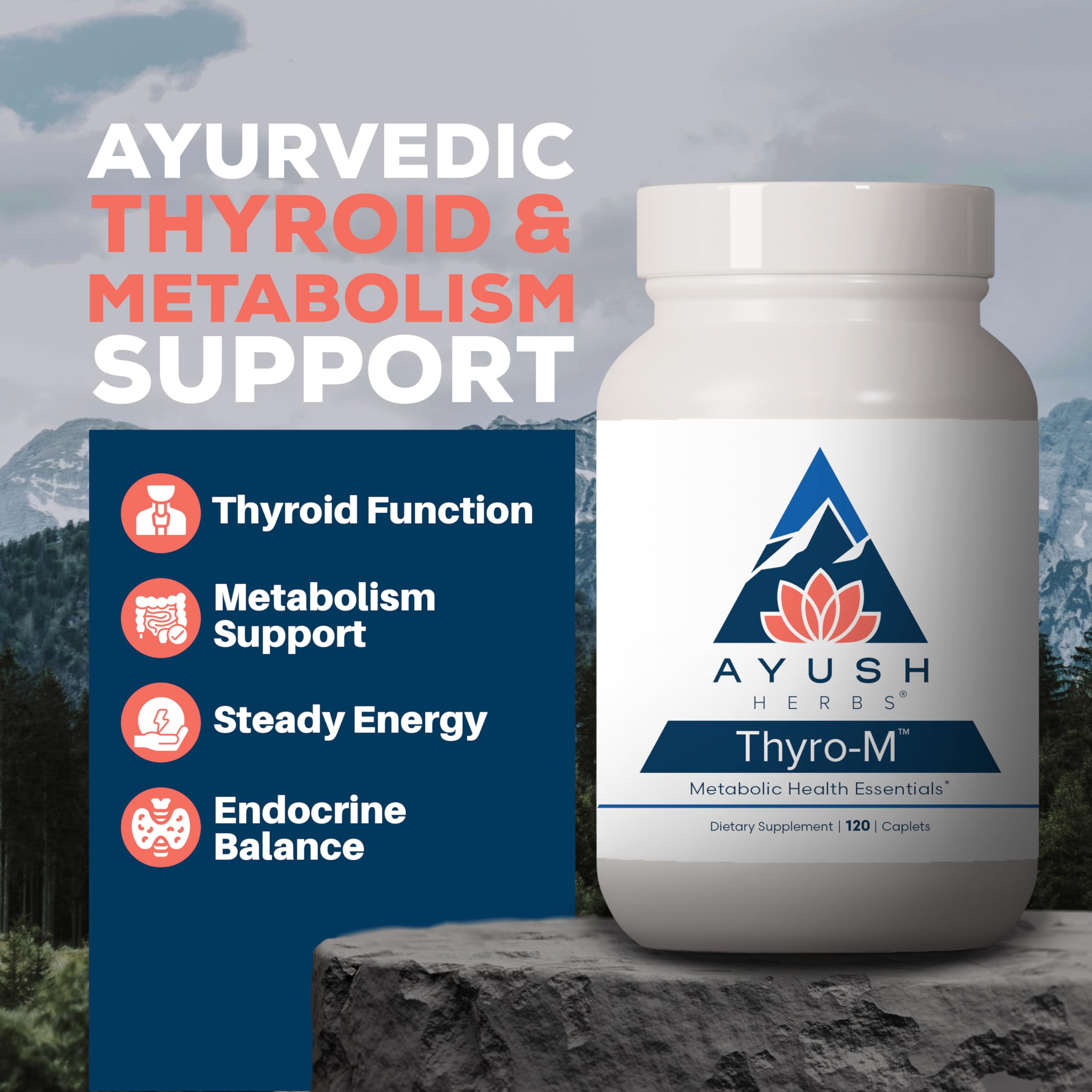 Herbal thyroid support ingredients in capsules