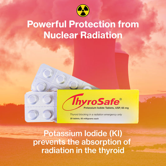 ThyroSafe 65mg potassium iodide 240-pack packaging
