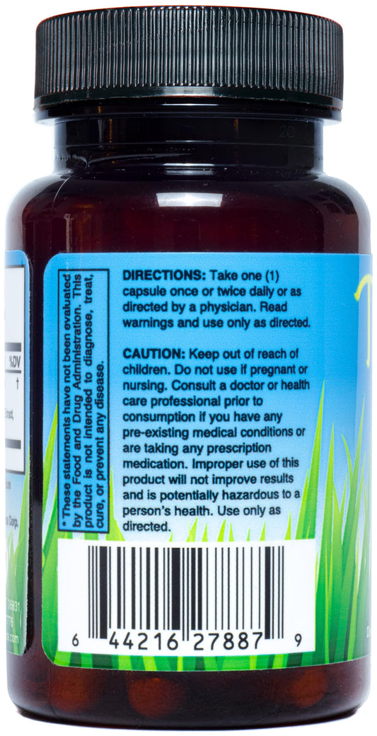 Thyrogard bottle – back label with supplement facts