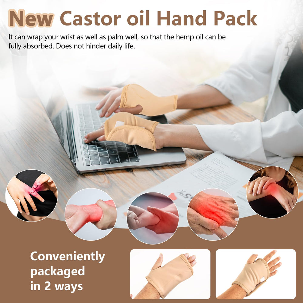 Thyroid neck castor oil wrap