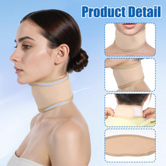 Close-up of white neck wrap inner cotton layer