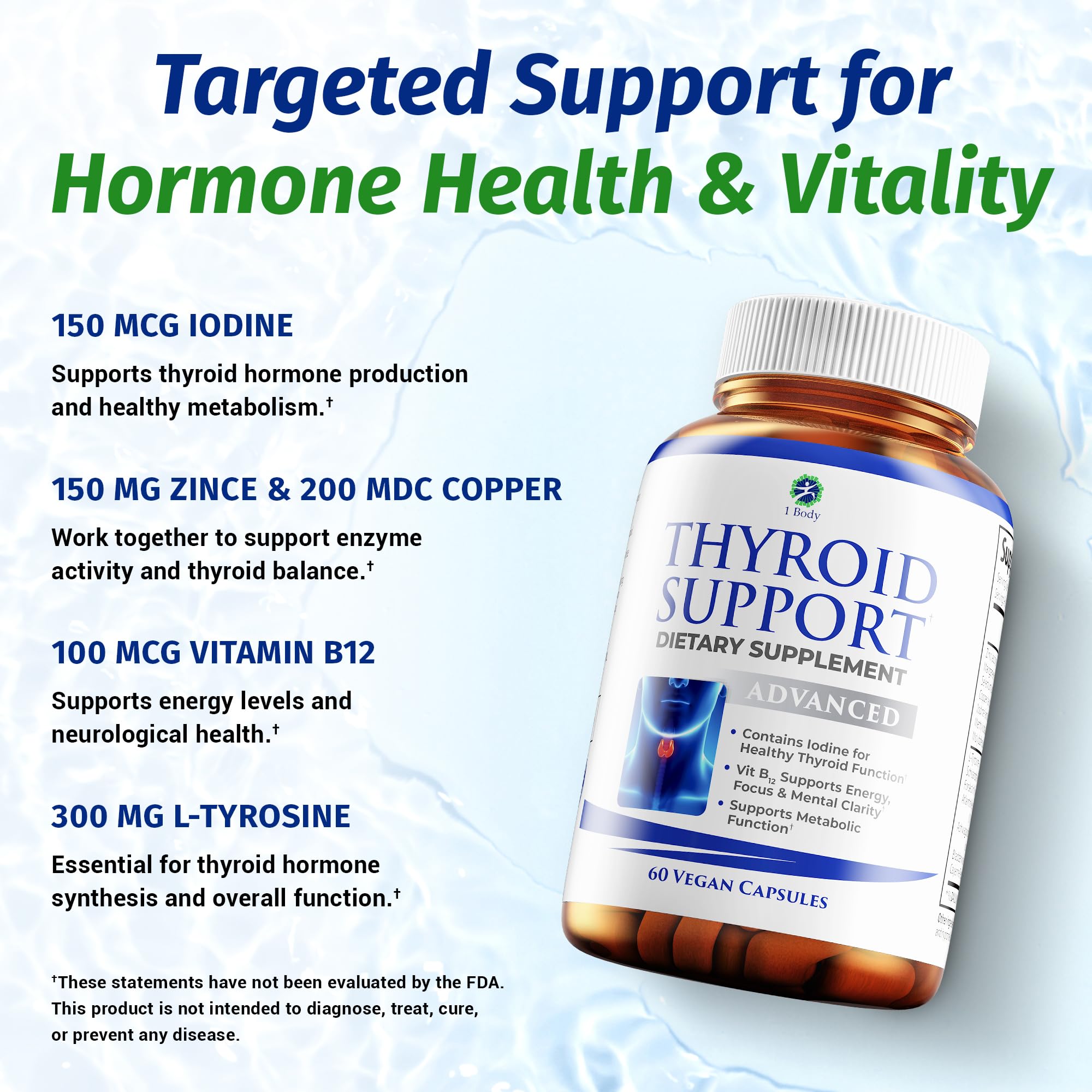 Ashwagandha for stress support in thyroid formula