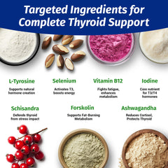 Ingredients: iodine, zinc, and B12 for thyroid health