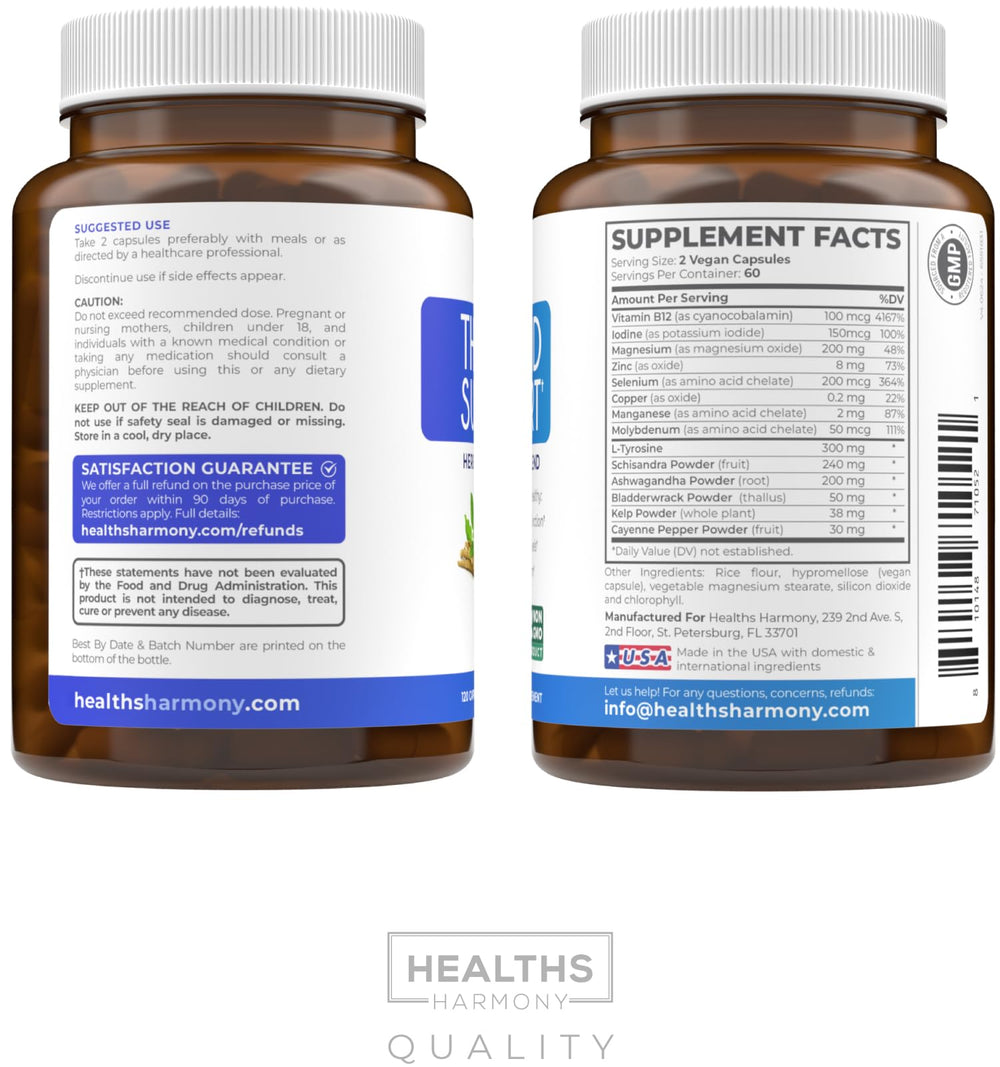Product packaging showing bottle and cap seal