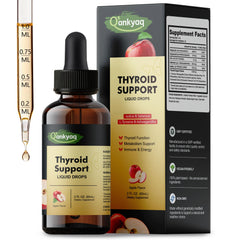 60ml bottle of Thyroid Support Liquid Drops with dropper